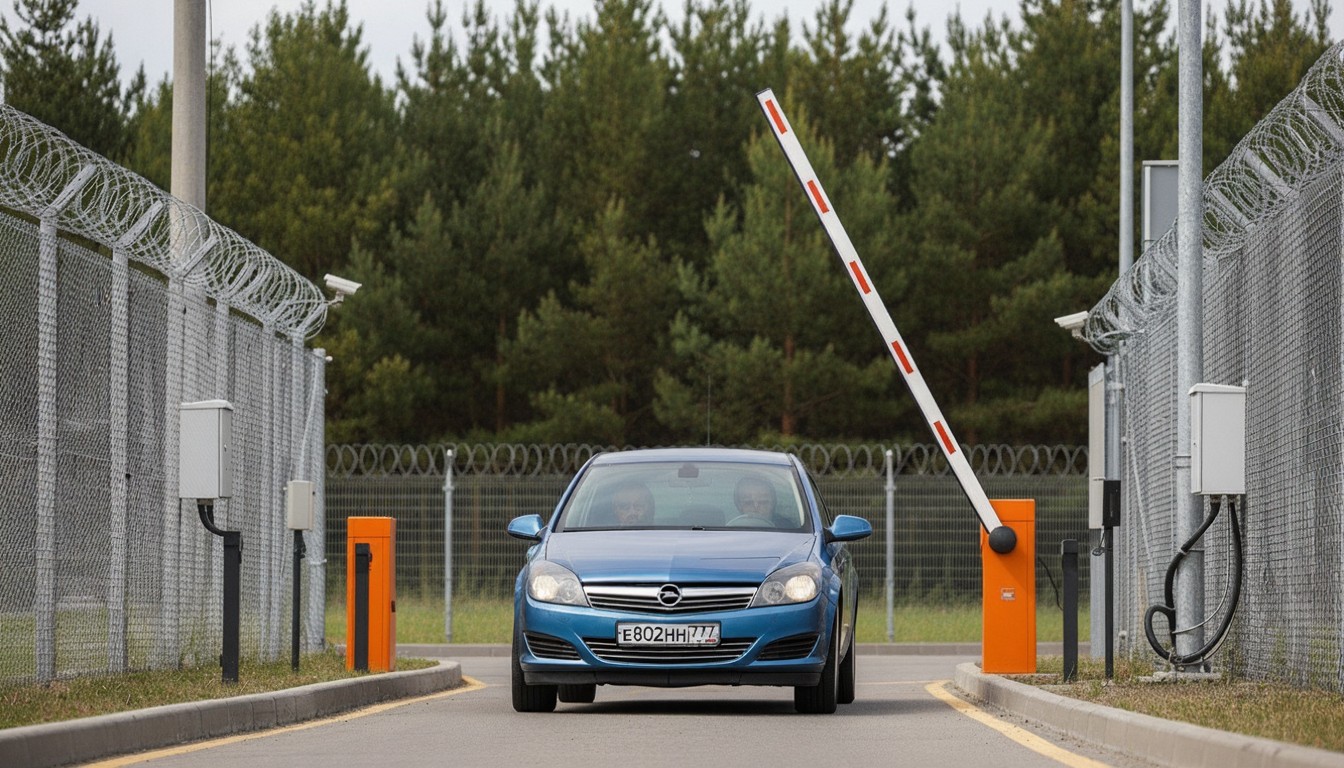 Открытие шлагбаума по ГРЗ